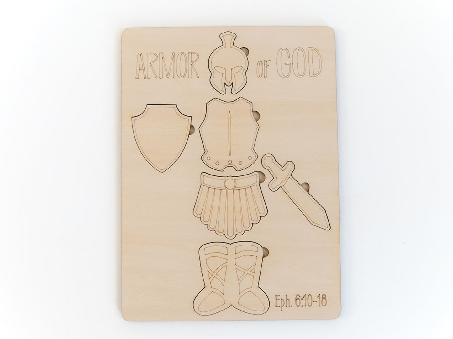 Armor of God Wooden Educational Puzzle for Kids