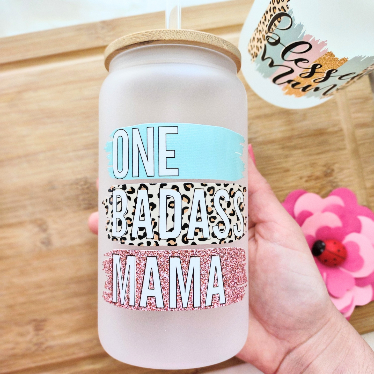 16oz Personalized Mama Frosted Cup