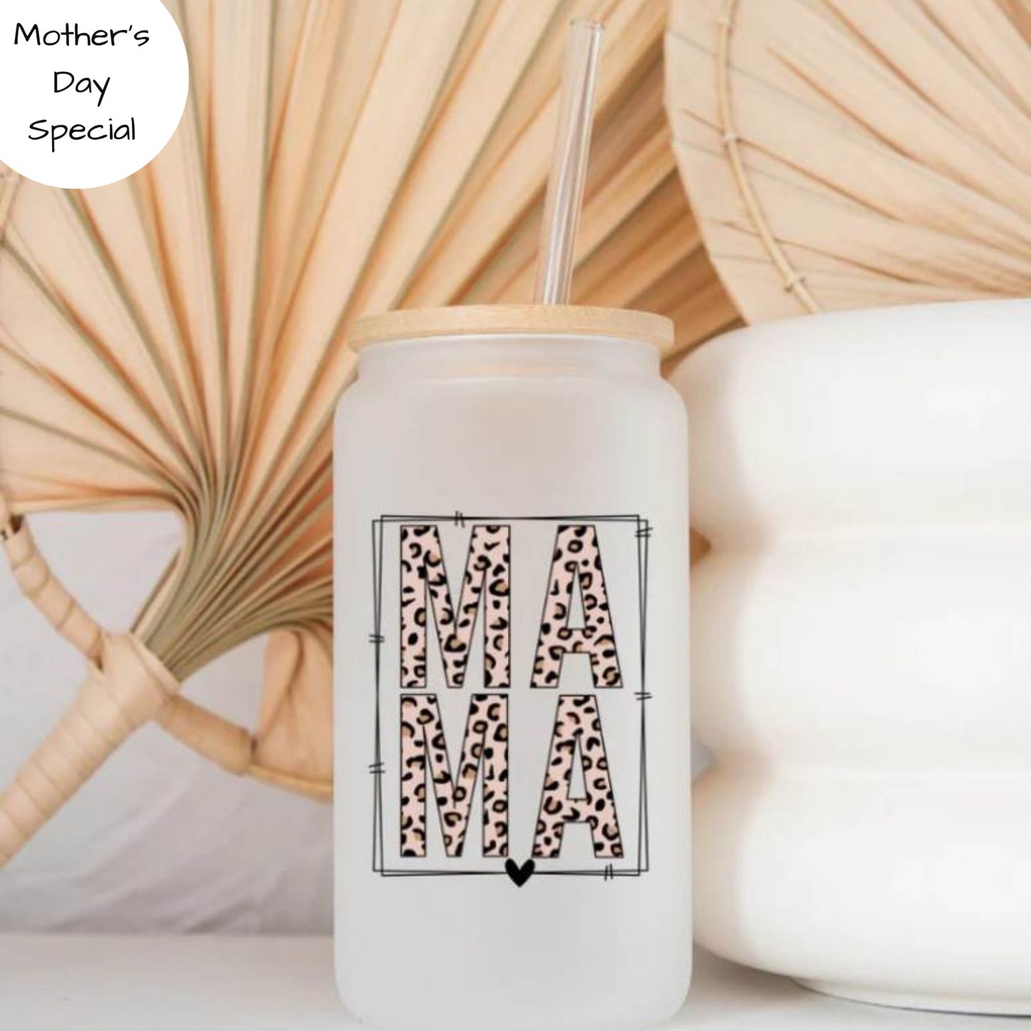 16oz Personalized Mama Frosted Cup