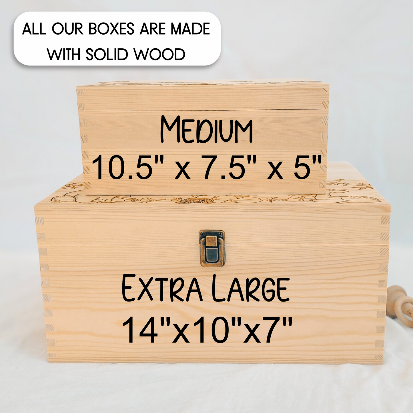 Clouds Baby keepsake box