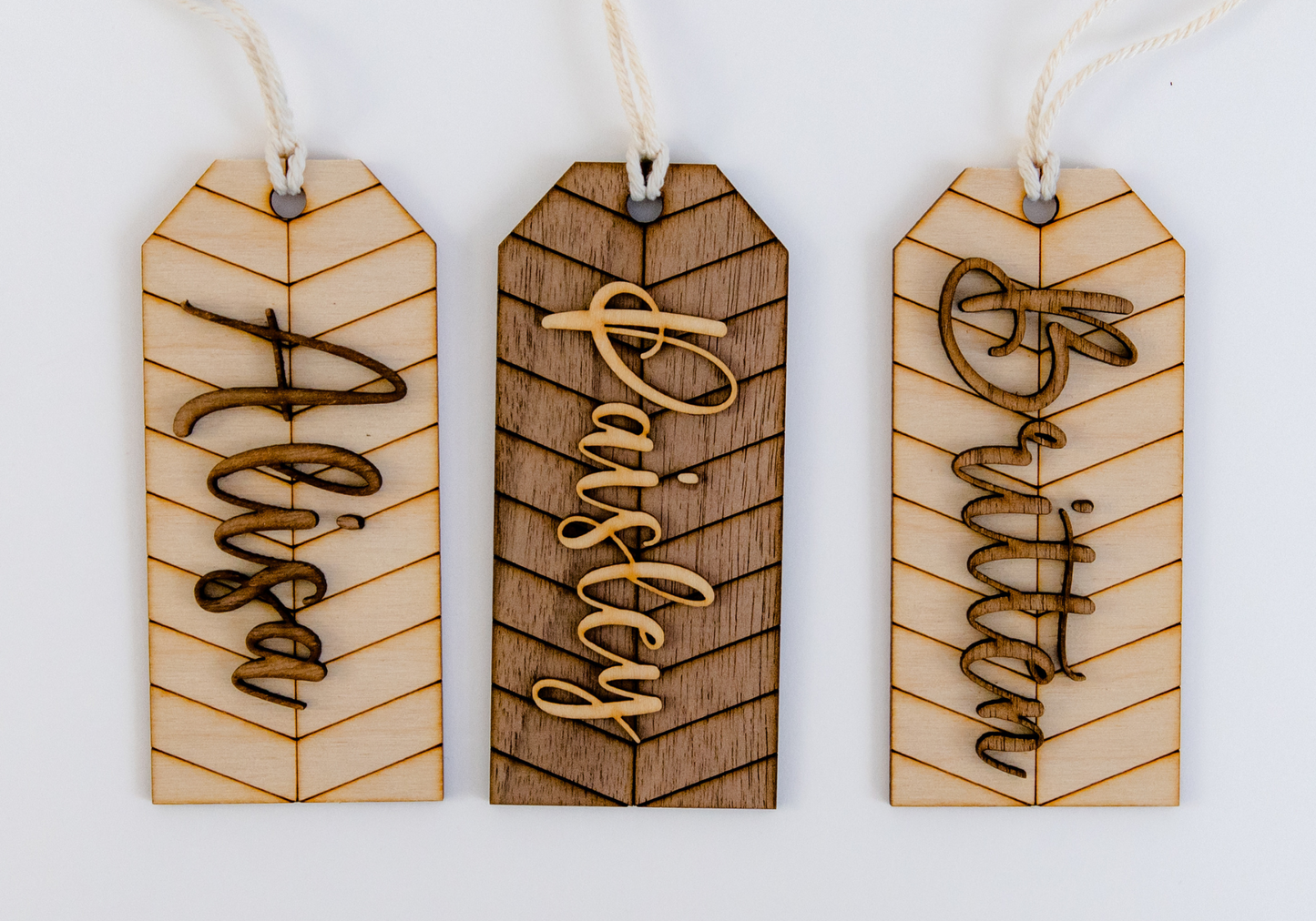 Personalized Wooden Stocking Tag