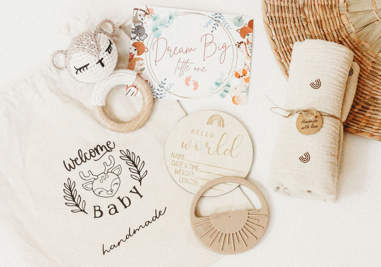 Welcome Baby Gift Set, Oh Deer Bundle