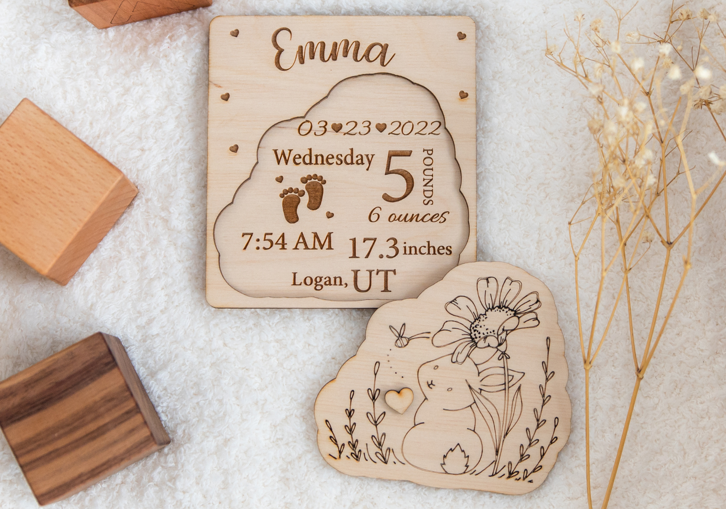 Bunny | Baby Birth Stats Puzzle