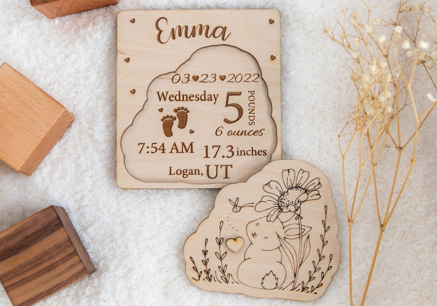 Bunny | Baby Birth Stats Puzzle