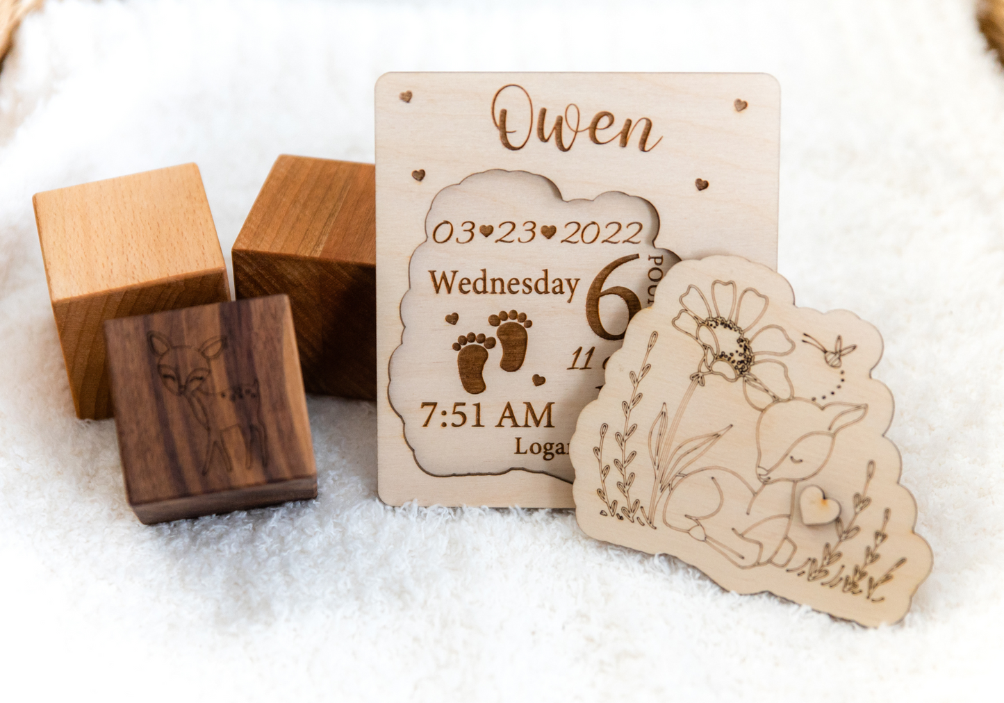 Deer | Baby Birth Stats Puzzle