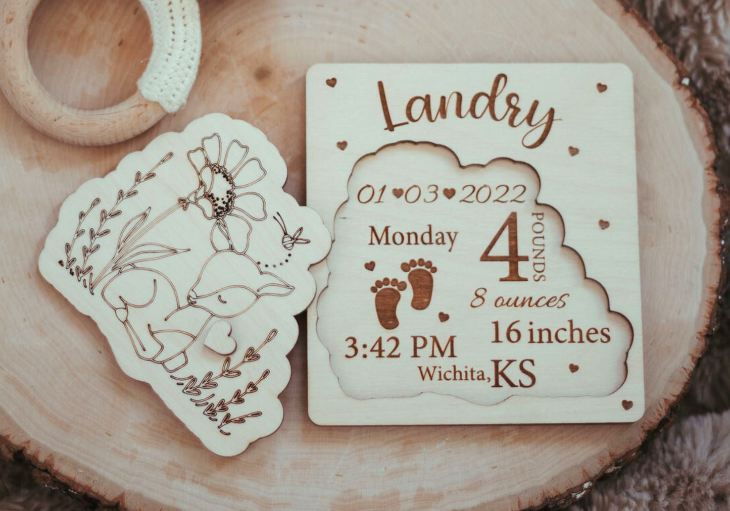 Deer | Baby Birth Stats Puzzle