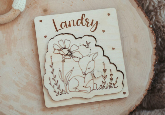 Deer | Baby Birth Stats Puzzle