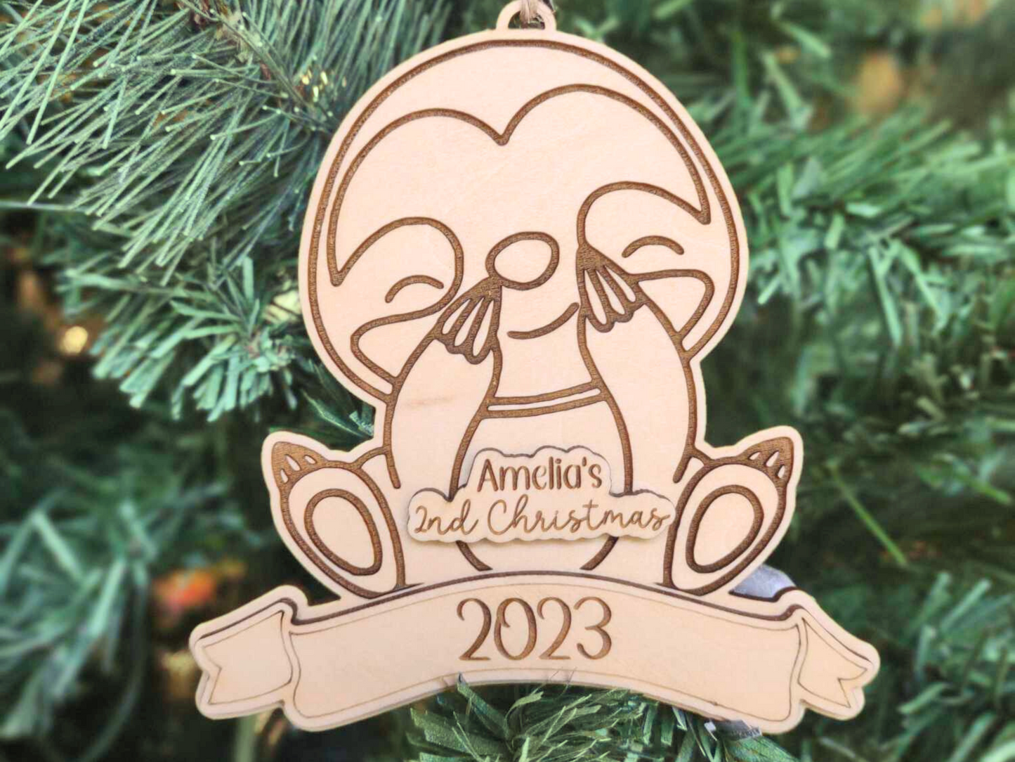 Sloth Christmas Ornament For Kids And Baby