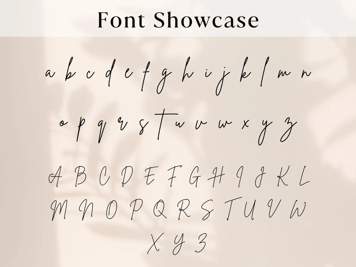 Font style options for personalizing a baby footprint keepsake box
