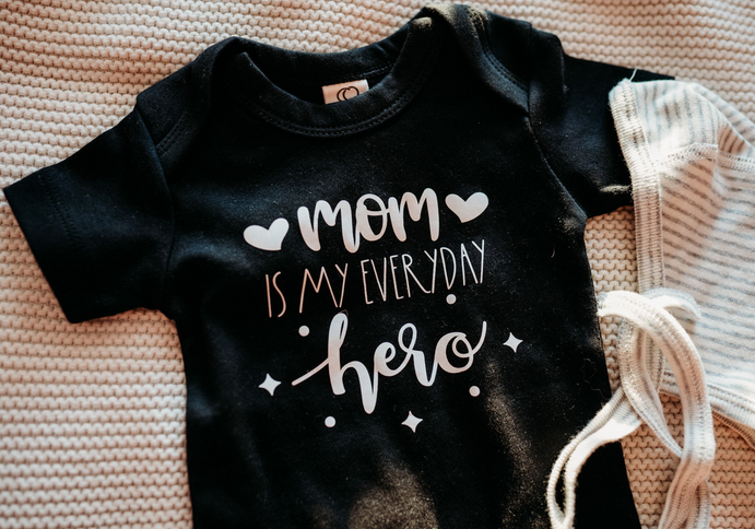 Personalized Baby Bodysuit Custom Text