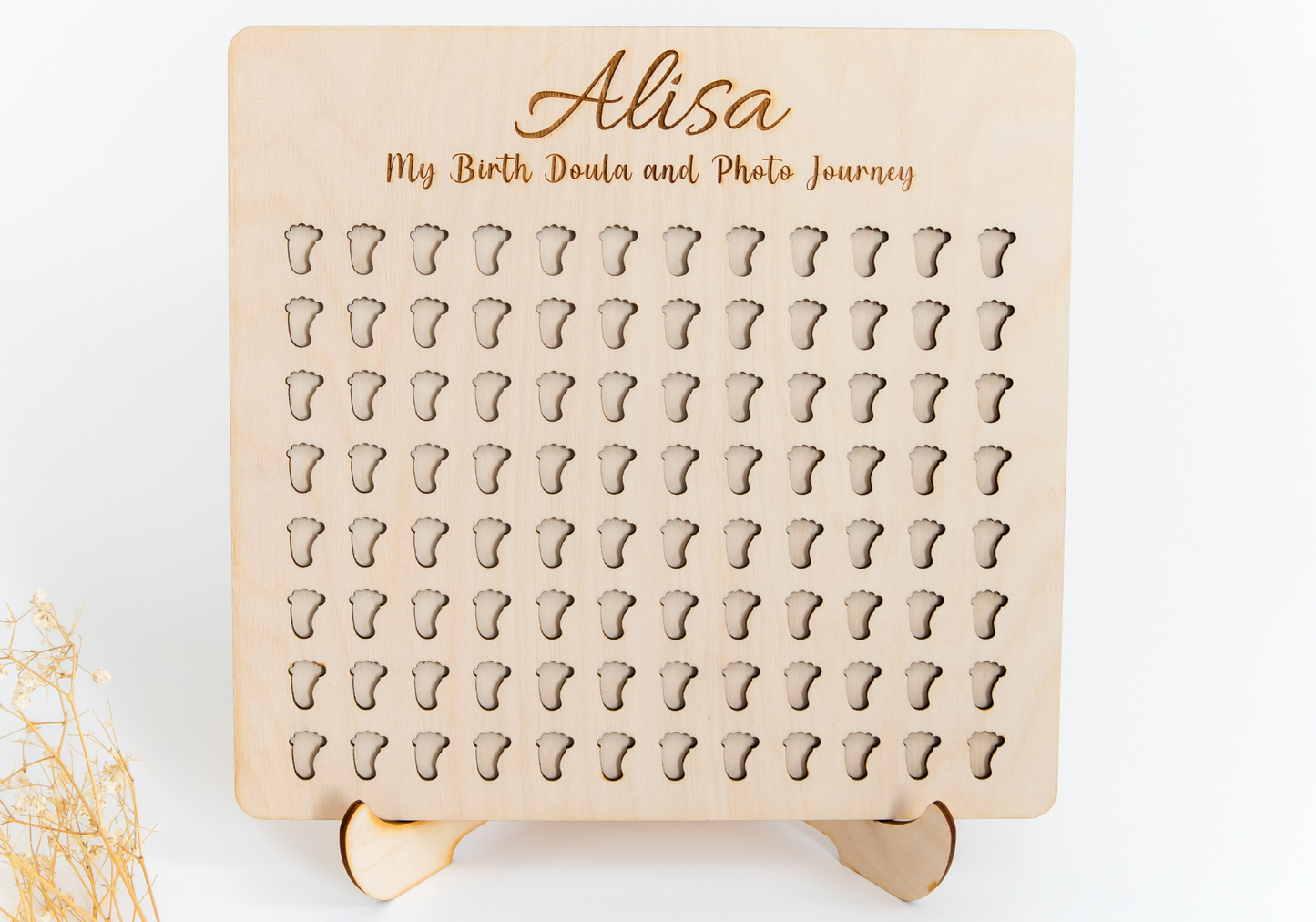 Midwife/Doula Birth Tracker Wooden Board Gift