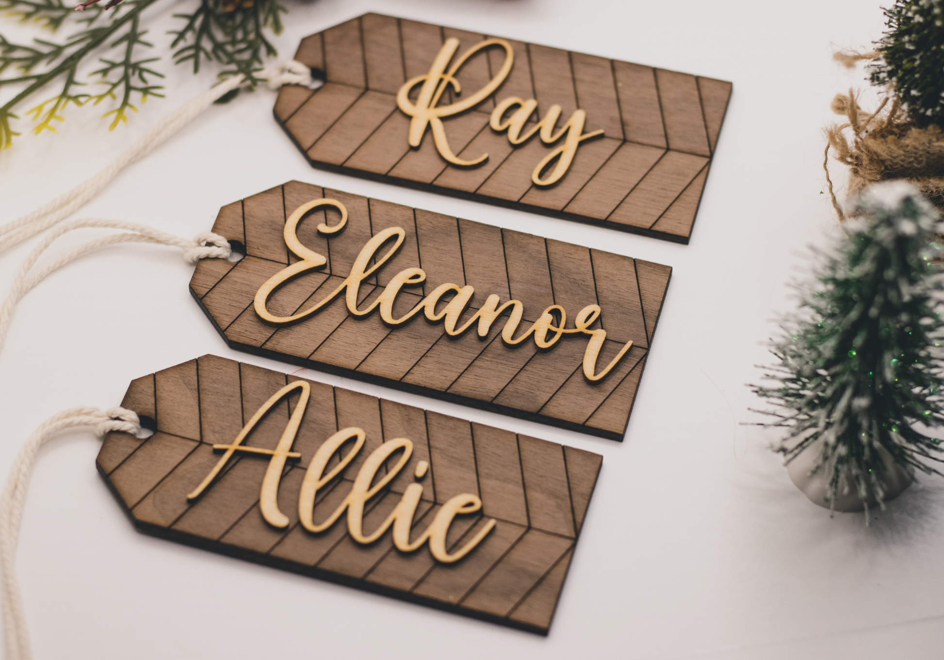 Personalized Wood Stocking Tags – Forever and Always Designs of the  Appalachias